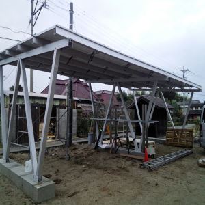 Construcții de aluminiu Panou solar panou racking sistem de parcare Lot