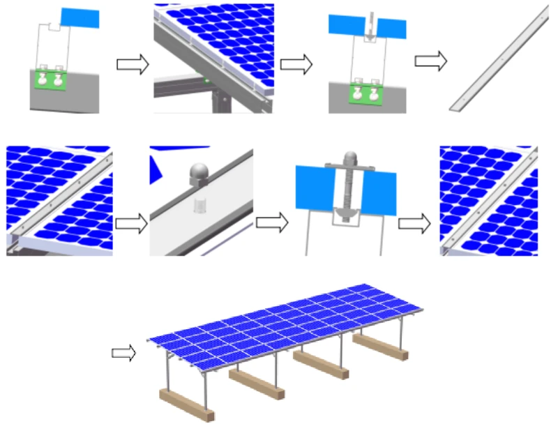 Carport Solar System Installation Carport Solar System Installation