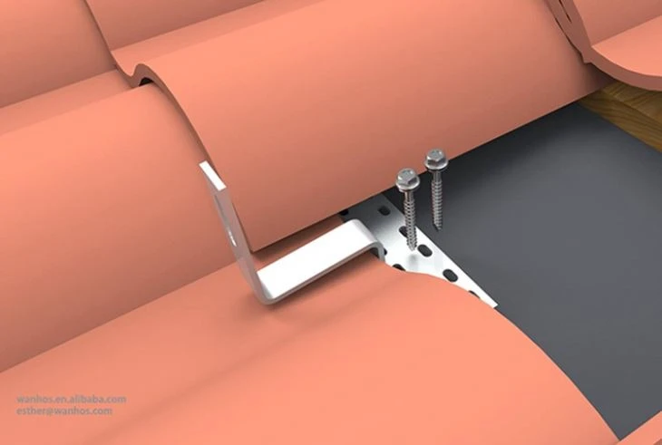 5Kw Solar Tile Roof Mounting System Easy