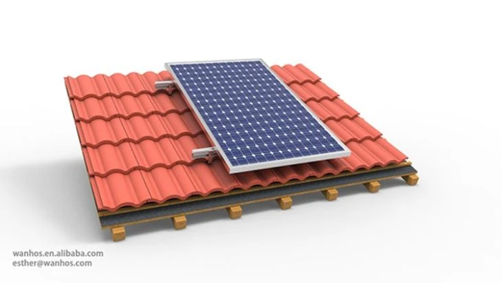 5Kw Solar Tile Roof Mounting System Easy