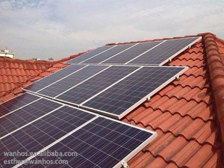 5Kw Solar Tile Roof Mounting System Easy