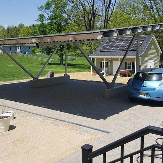 Structuri rezidențiale din carport solar din aluminiu